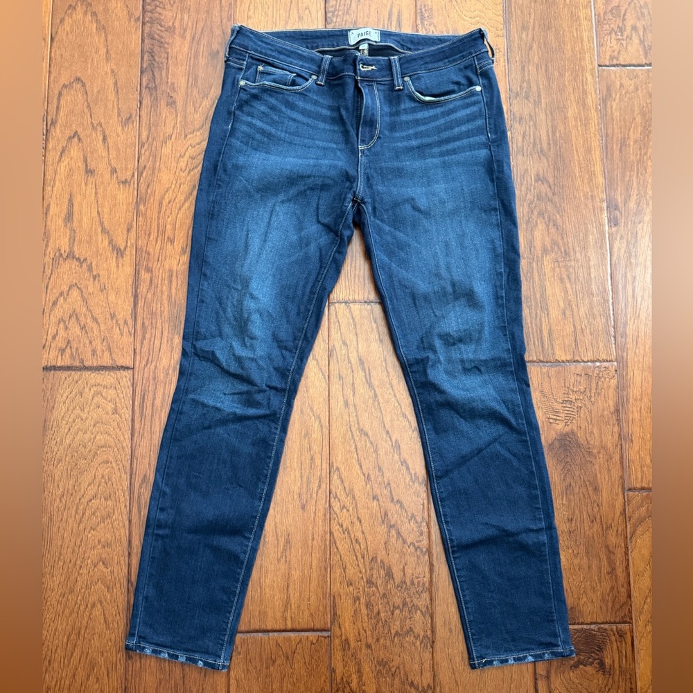 PAIGE Women's Skyline Dark Blue Slim Jeans - Size 31